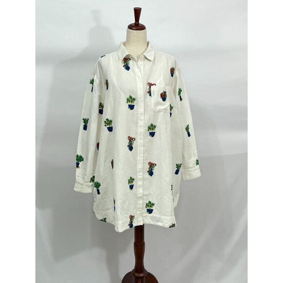SEZANE x MOMONI Sz 40 8 Maxine Shirt Dress Jardini NWT - Picture 8 of 14